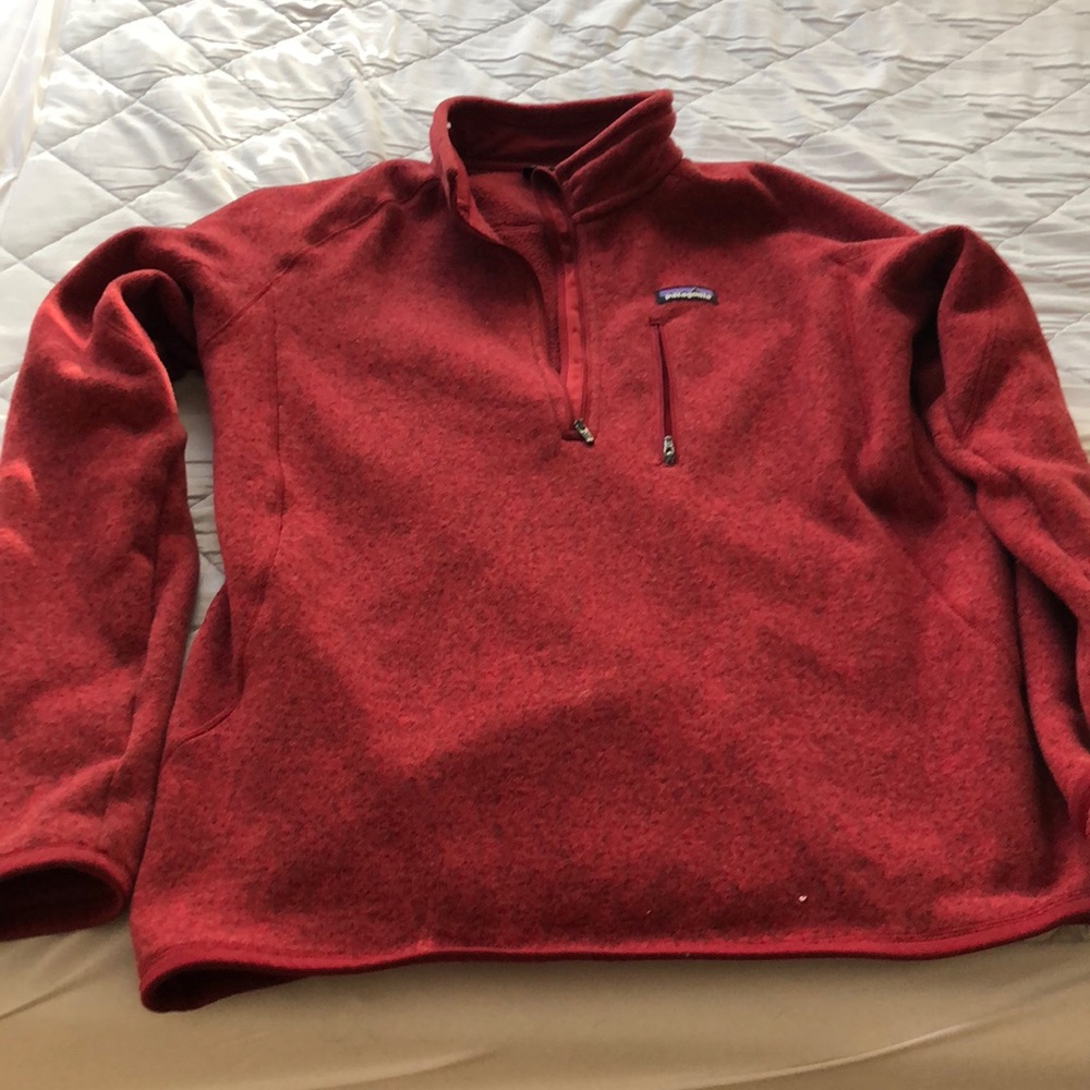 Patagonia Red Men's Zip-Up Sweater